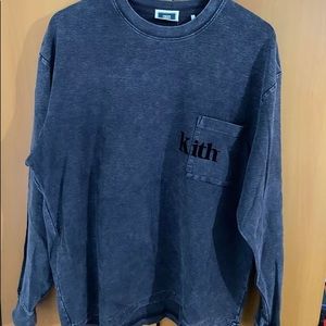 KITH long sleeved shirt in indigo